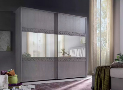 Armoire à portes coulissantes Armoire Armoire avec miroir Bois de luxe Moderne